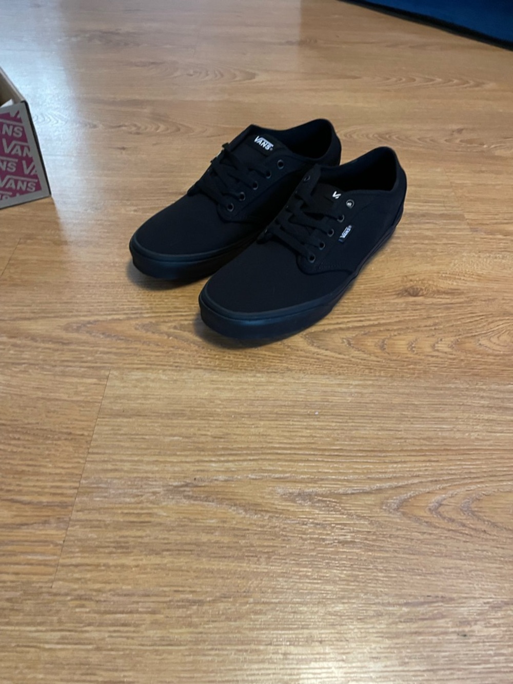 Vans Men’s Black Canvas Low-Top Sneakers